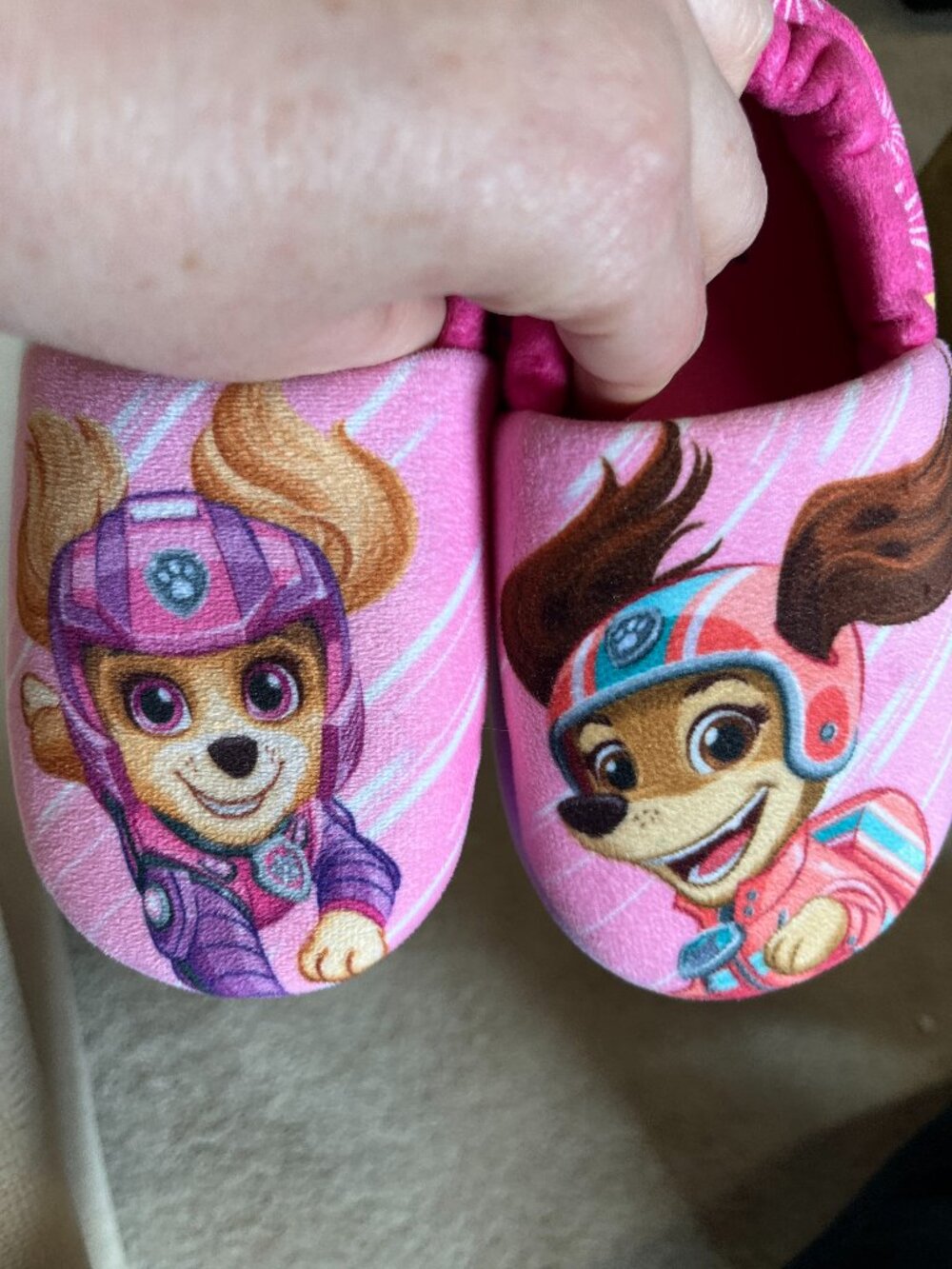 Girls Paw Patrol Slippers Kids Size 9/10 (Previously Worn)